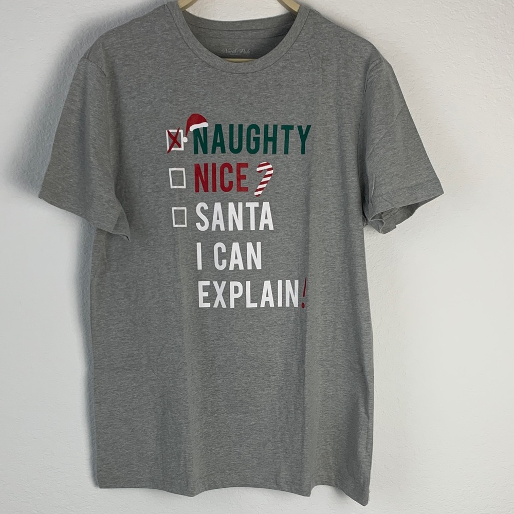 Gray Holiday Graphic Tee